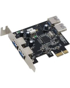 SEDNA - PCI Express USB 3.0 4-Port Adapter (2E2I) with Low Profile Bracket, Support Win 8 UASP