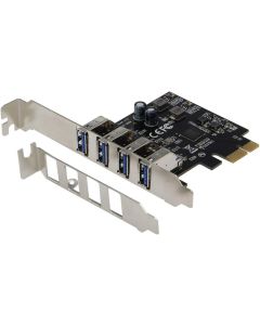 Sedna - PCI Express USB 3.1 Gen I (5Gbps) 4 Port Adapter with Low Profile Bracket - Supports Windows, Linux and Mac Pro (2008 to 2012 Late Version), no Need Power Connector
