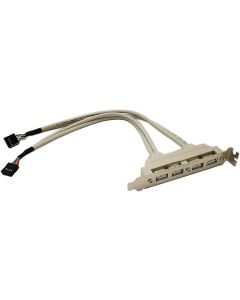 zdyCGTime Motherboard 4 Ports USB 2.0 Hubs Expansion Rear Panel Header Bracket